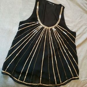 Gorgeous art deco/holiday/party/Gatsby style top